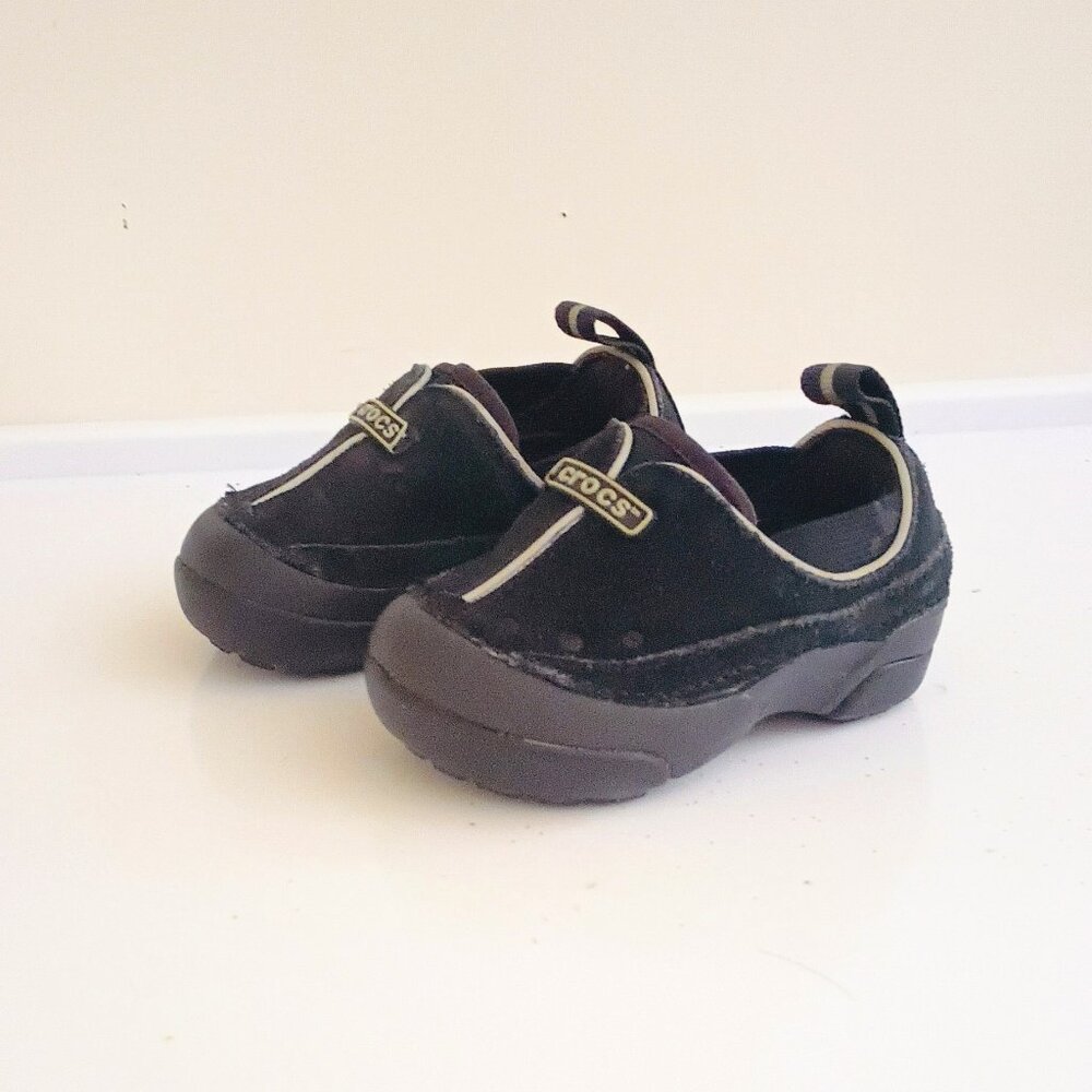 Crocs Baby Dawson Slip On Shoes 4 Black
